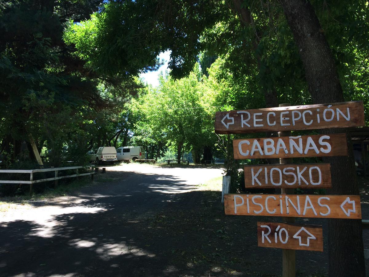 El Manzano  Camping & Hospedaje Rio Laja מראה חיצוני תמונה
